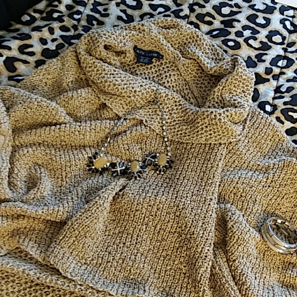 Ralph Lauren Linen blend Poncho